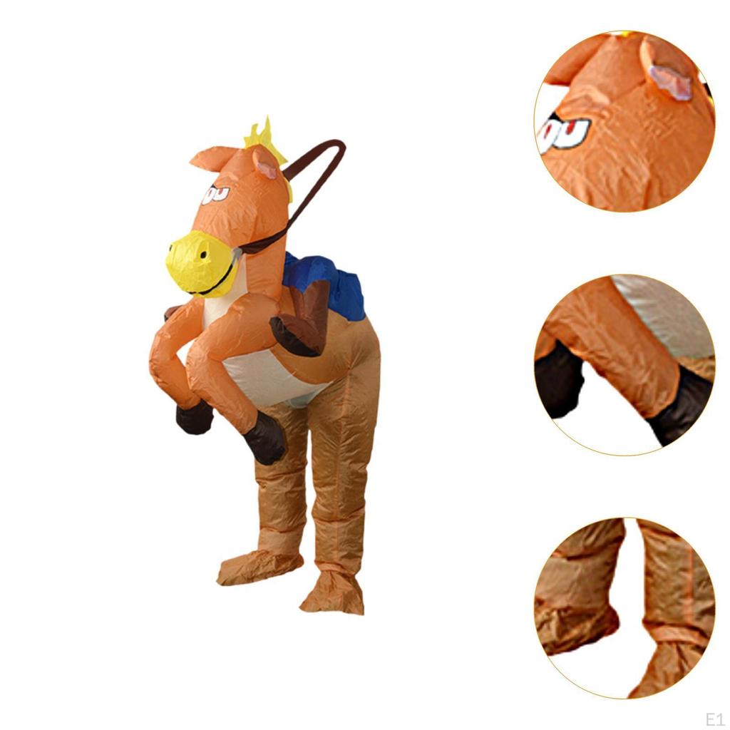 Nadmuchiwany Kostium Ubranie Jazda na Koniu do Cosplayu Halloween
