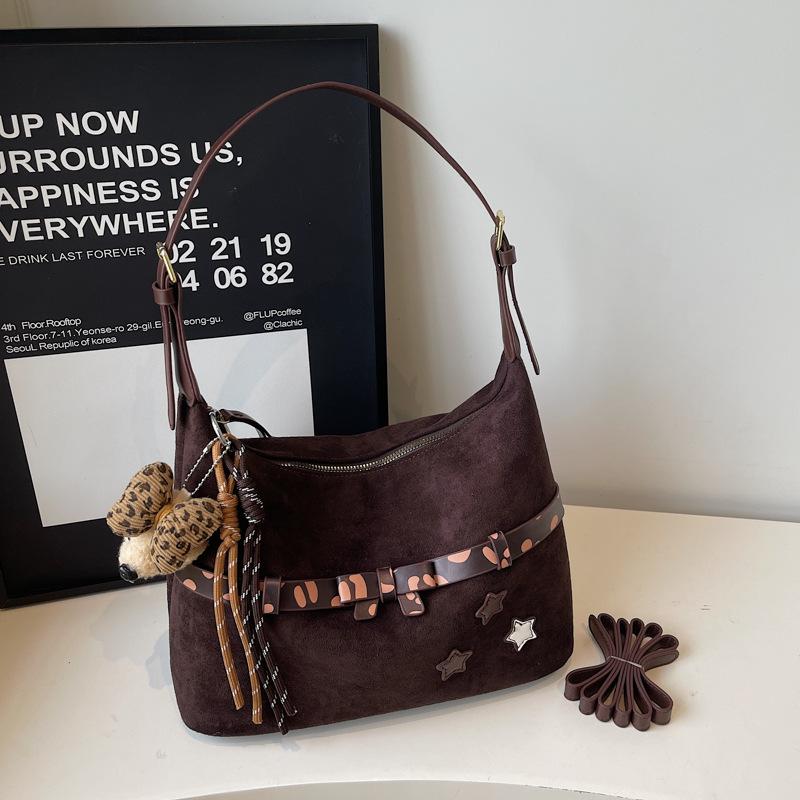 Commute Bag - Retro Plain Color Crossbody Bag for Women, Casual Style.