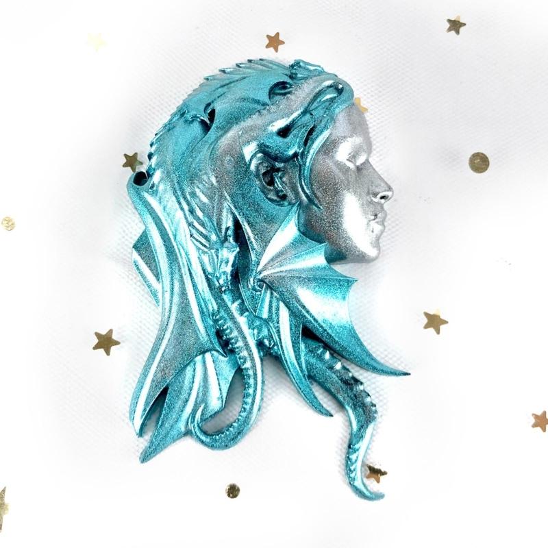 Multipurpose Flexible Silicone Mould for Dragon Girl Candle Holder Portable for Craft Supplies and Festive Decorations