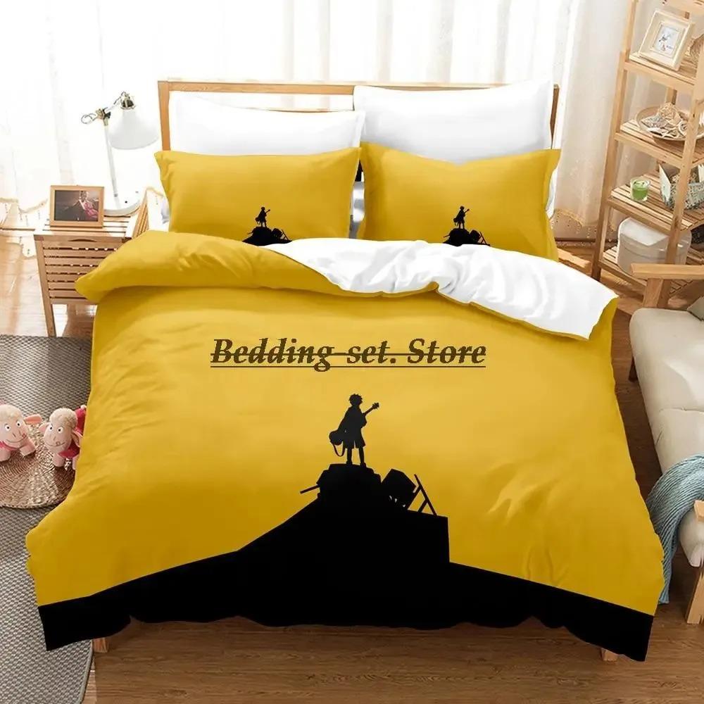 FLCL Alternative Sängkläder Set Enkel Twin Full Queen King Size Sängset Vuxen Barn Sovrum Påslakanset 3D Anime Lakan Set