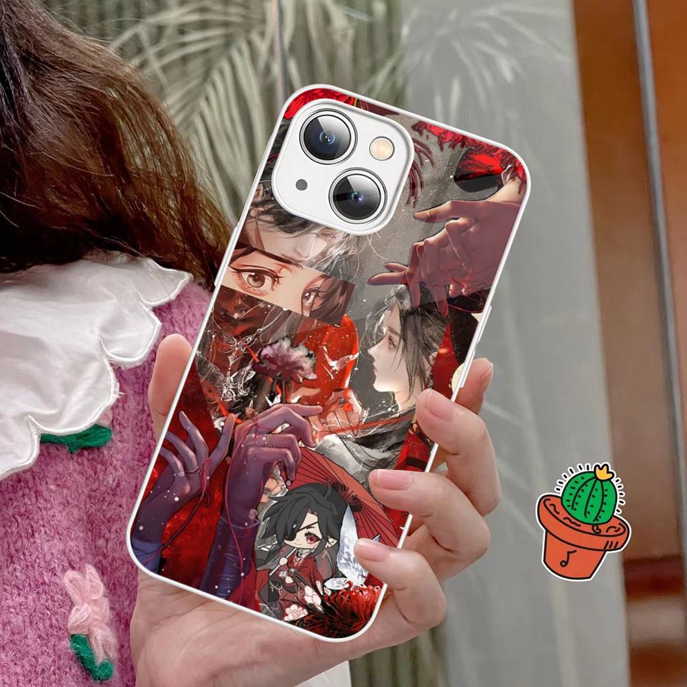 Heaven Officials Blessing Phone Case For IPhone 15 13 12 Mini 11 Pro XS Max X XR 14 Plus Tempered Glass Cover