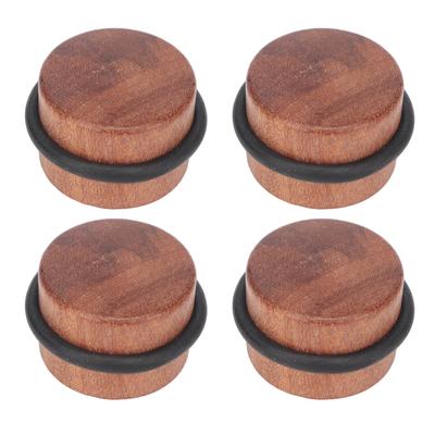 4PCS Cylindrical Door Stopper Prevent Impact Silent Punch Free Solid Wood Floor Door Stopper with