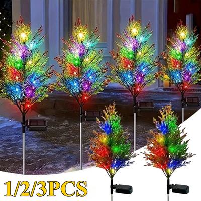 1/2/4 Pezzi Luci Solari LED per Albero Cambia Colore Impermeabili per Esterno Decorazioni Halloween Natale Ideali per Giardino Patio Cortile