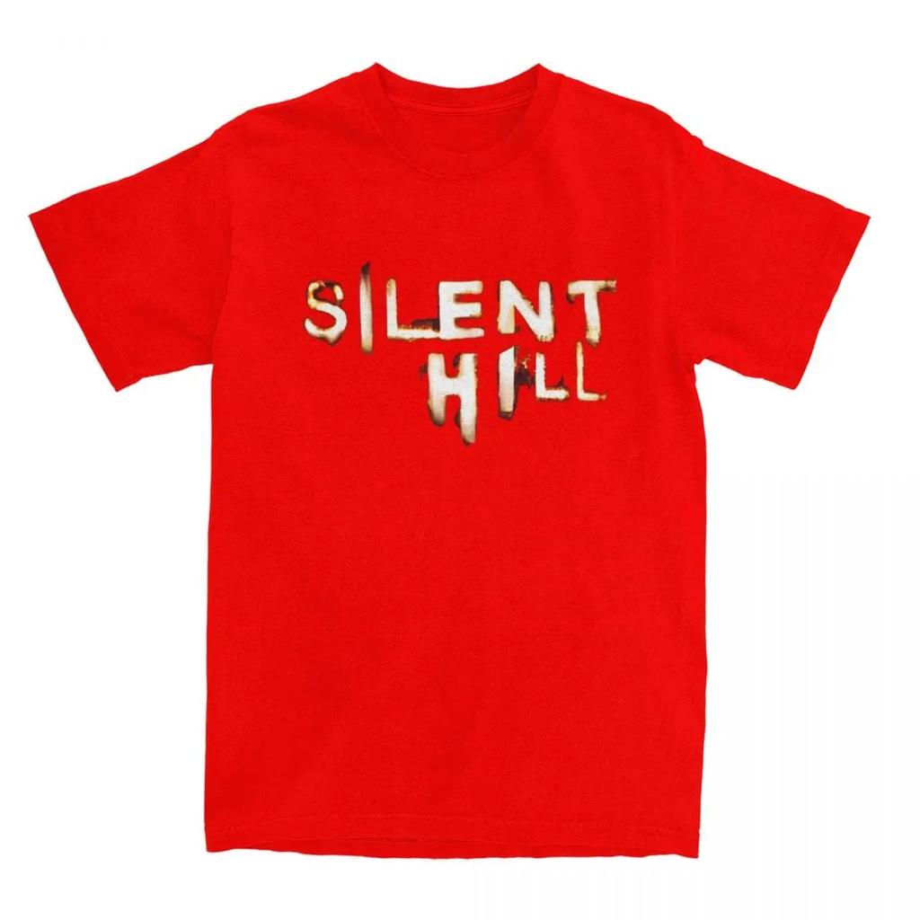 Men's Silent Hill Game T-Shirts Horror Cotton Tees Summer Y2K Funny Short Sleeve T-Shirt Short Sleeves Plus Size Loose Soft Tee