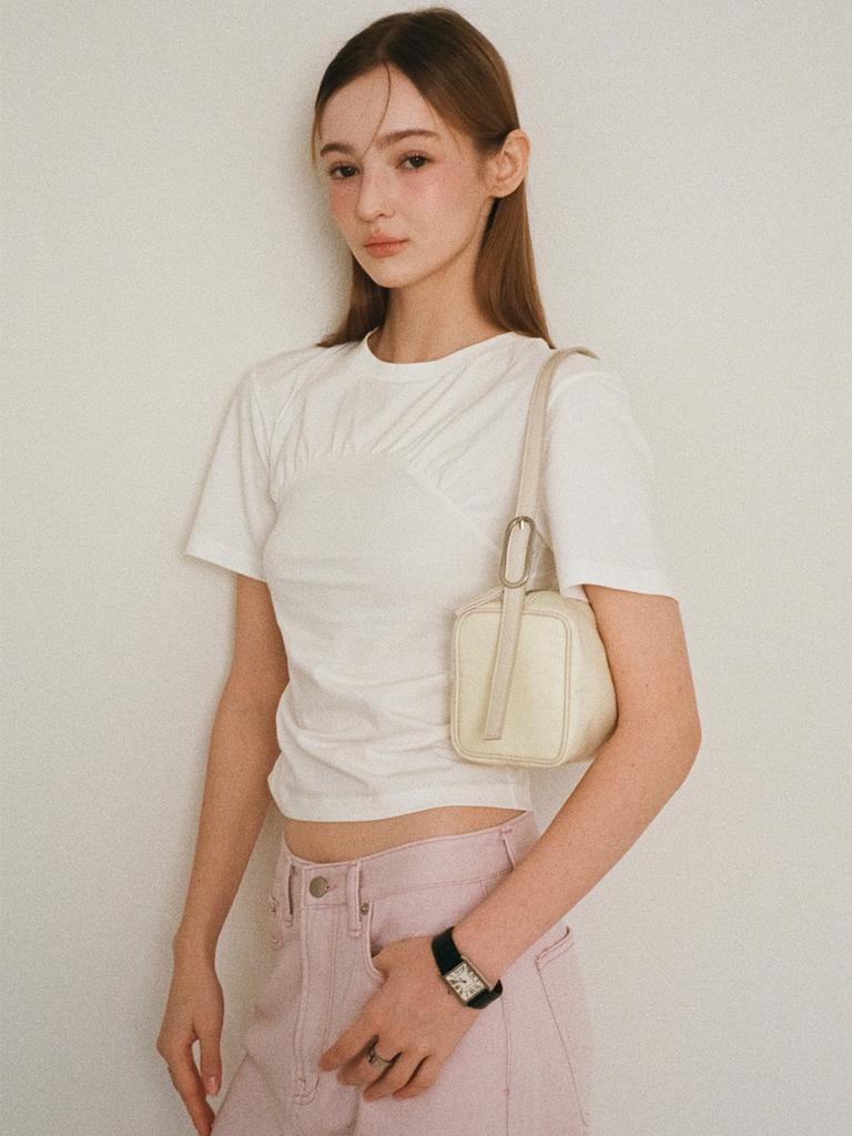 BEIRUT Daisy Bustier T-Shirt White