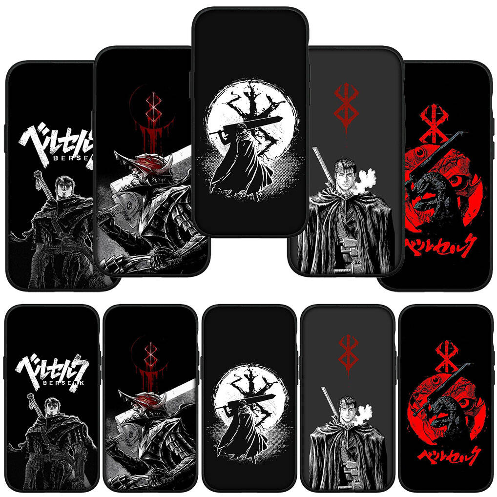 for Motorola Moto Edge 70 60 50 G54 G86 Samsung Galaxy S25 iPhone 17 16 15 Xiaomi Redmi Note 14 13 Pro Max Phone Case Poster Berserk Guts Cover