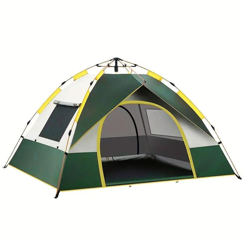 Schnell aufzubauendes Outdoor-Campingzelt für 2-4 Personen, Sonnenschutz, Einfacher Aufbau