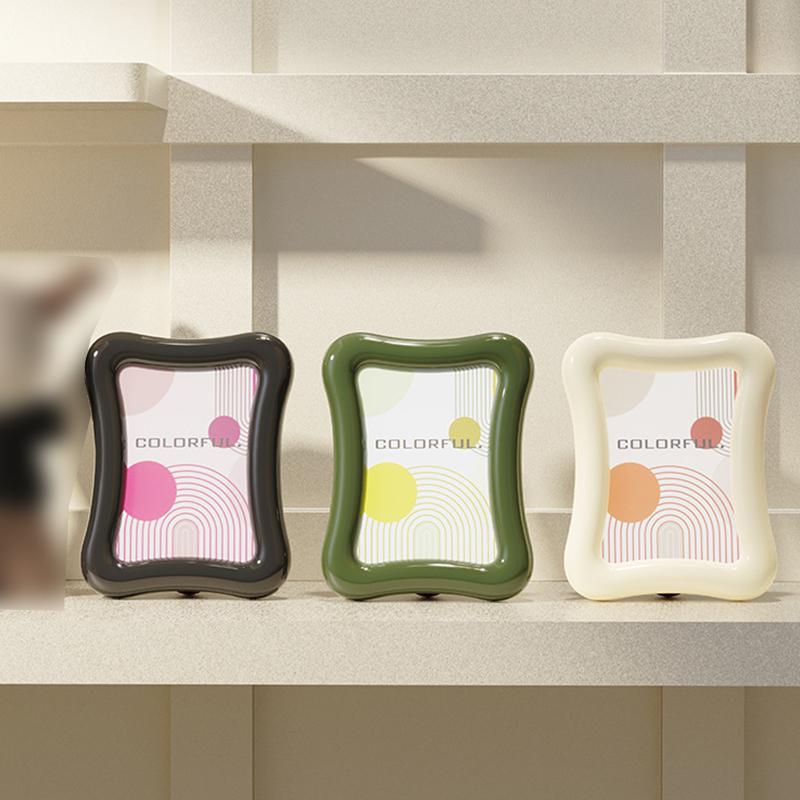 Nordic Style Desktop Table Photo Frame Creative Simplicity Living Room Office Small Photo Frame Postcard Display Ornaments