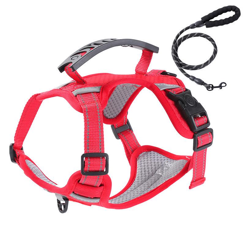 Reflective Adjustable Dog Harness Vest for Medium & Large Dogs - Corgi & Shiba Inu Friendly