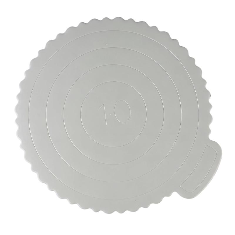 Set of 5 Nonslip Plastic Cake Stands with Textured Bottom ABS Texture for Firm Cake Positioning During Parties and Event