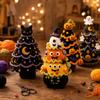 Forma Albero di Natale Halloween Uncinetto Kit Fai da Te Amichevole per Principianti Materiale per Lavorare a Maglia Natale