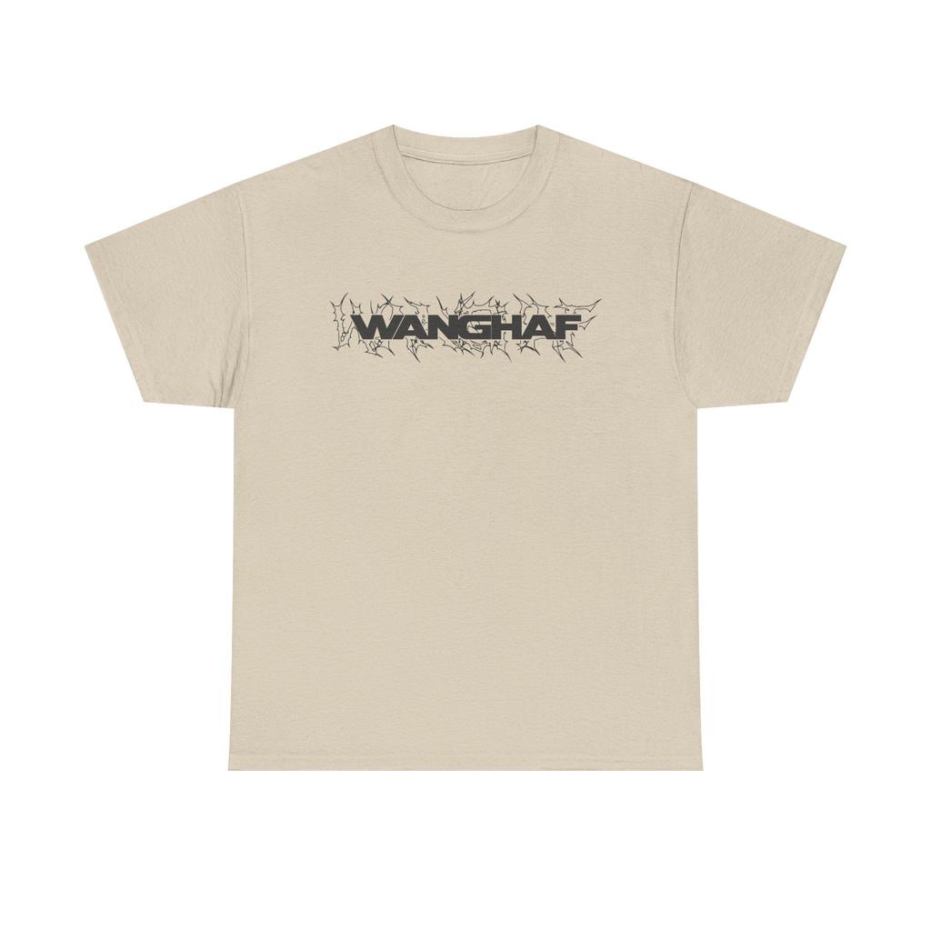WANGHAF Barbed Wire Letter Print Tshirt Y2K Goth Streetwear Unisex Cotton Tshirt Grunge Style Casual Tee