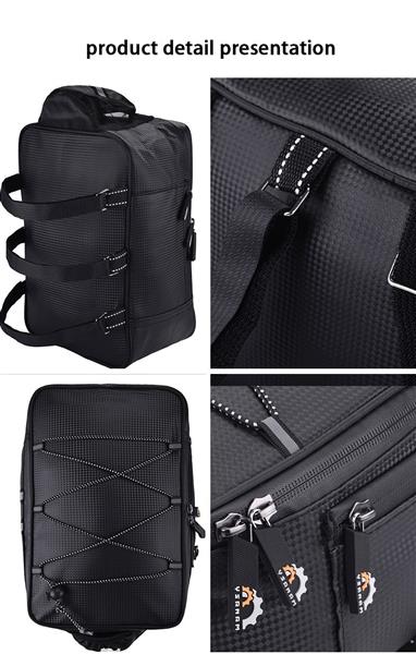 Fahrradtasche, Gepäckträgertasche, 12L, wasserdicht, reflektierend, für eine Flasche