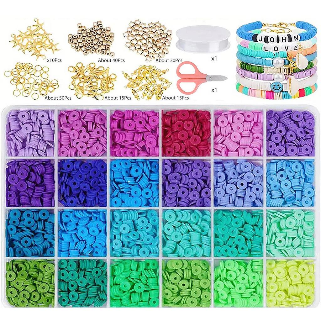 DIY Jewelry Bead Bracelet Kit: Educational Toy Set for Kids with Handmade Gift Box