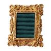 Portable Resin Rings Earring With Flannel Base Stylish Decoration For Vanity Dresser Or Gift
