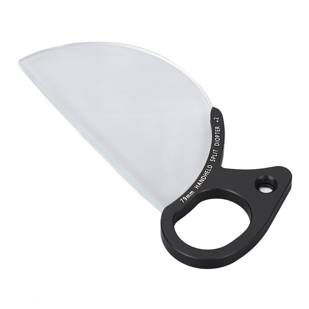 79mm Handheld Split Diopter Filter Special Effect Filter Photography Semicircular Foreground Blur Prism Filter for