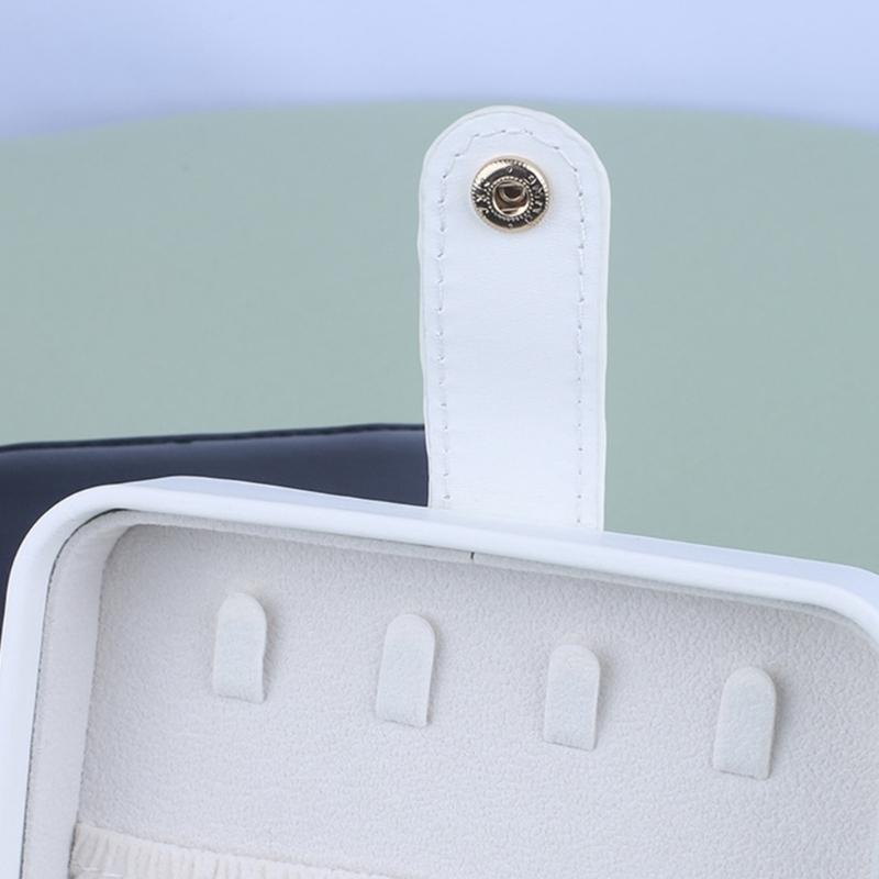 Mini Jewelry Organizers Soft PU Material Jewelry Storage Organizers Jewelry Storage Box Drawers Jewelry Box for Earrings