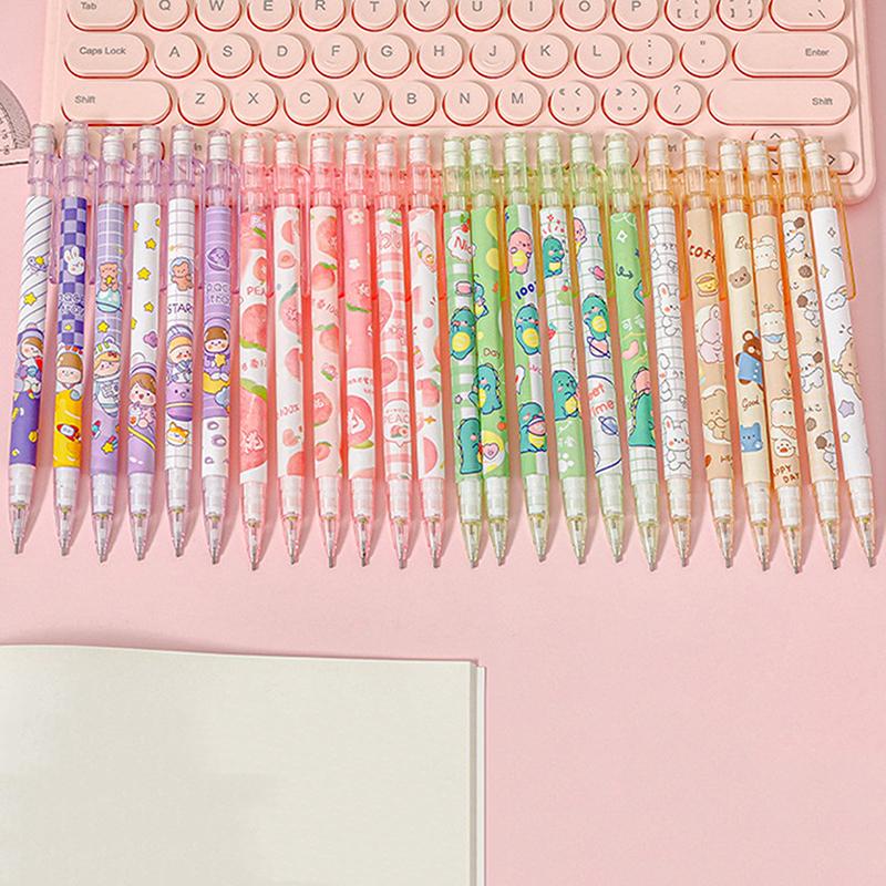 1 Stück 0,5 mm Druckbleistifte Kawaii Automatikstifte mit Radiergummi Studenten Schreibwaren Schreibwerkzeug Niedliche Schulbürobedarf
