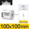 100x100x150mm Three-Proof Self-Adhesive Thermal Label Paper for Barcode Printing