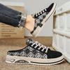 Summer new men's daily leisure half-drag bag head men's shoes fashionable one-pedal cloth retro breathable board shoes