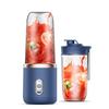 1pc Portable Small Electric Juicer Blue/Pink Stainless Steel Blade Cup Juicer Fruit Automatic Smoothie Blender Kitchen Tool