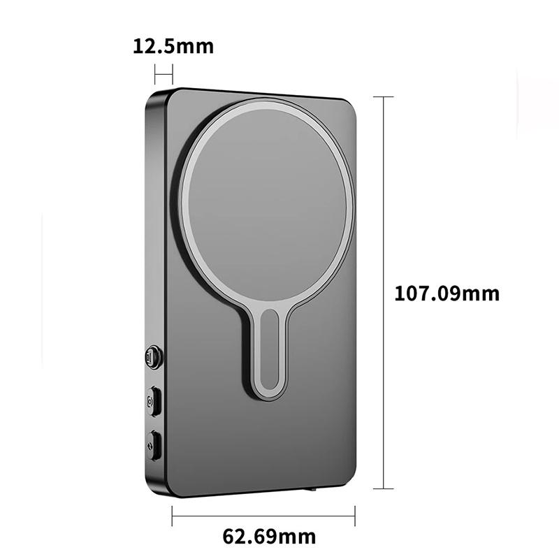 Magnetischer Selfie-Monitor-Bildschirm Drahtloses Telefon Vlog Selfie-Bildschirm Magnetische Halterung Telefon Rückkamera Selfie WiFi Bluetooth-Verbindung für Selfie Live