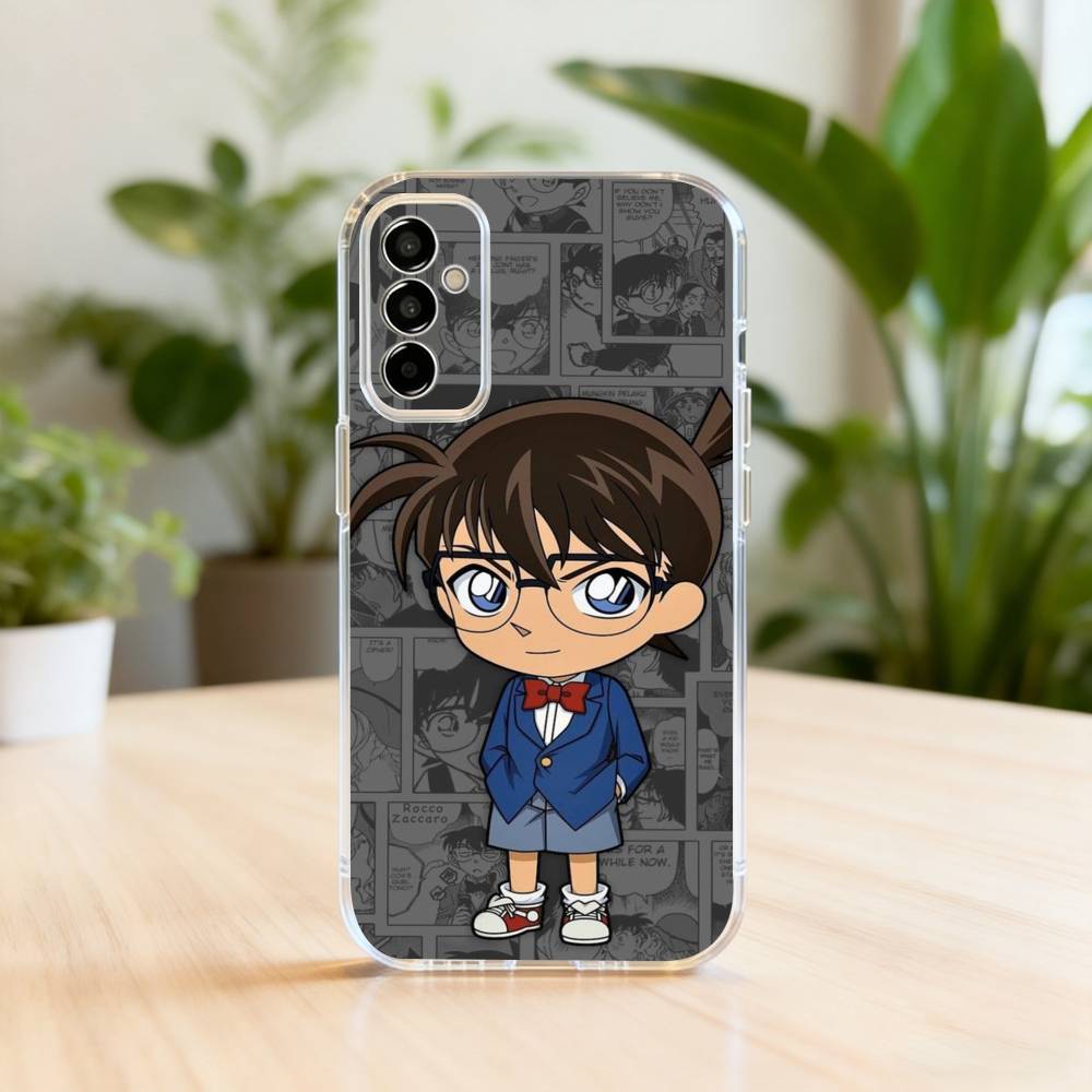 

Famous D-Detective boy C-Conan-es Phone Case Transparent Silicone Soft For SamsungA10,12,20,21S,30,31,40,50,51,52,70,71 Samsung a514g
