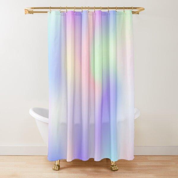 Iridescent Rainbow Dreams Shower Curtain Rainbow Ombre Abstract Bathroom Curtain Watercolor Girly Boho Shower Curtains,Polyester