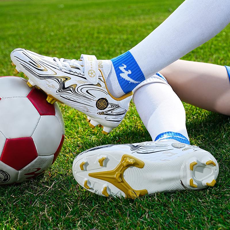 28-39 Children's Football Boots Children's Magic Stickers Strap Plastic Nail Football Shoes
