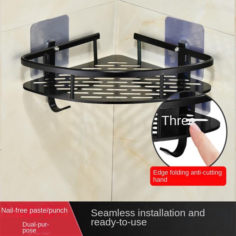 Innowacyjny Nieprzebijający Stojak do Przechowywania w Łazience - Aluminiowy Organizer do Kabiny Prysznicowej do Kąpieli i Mycia