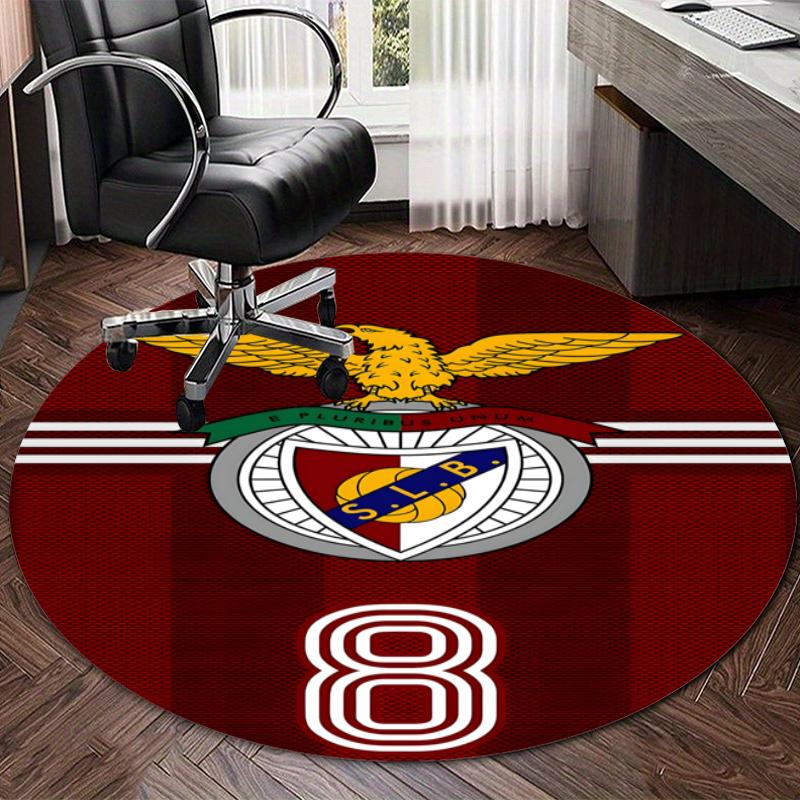Personalized B-Benfica Round Chair Office Rug - Perfect for Mat, Office Chair & More - Ideal Gift for Birthdays and Holidays