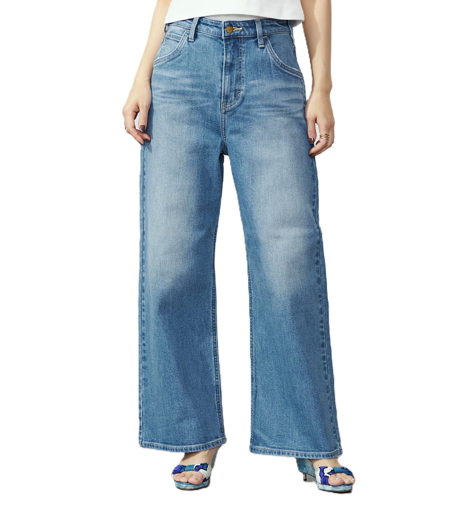 

Lee Светло-голубые Свободные Прямые Джинсы Размеры Женские Джинсы, XXS-4L