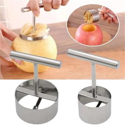 New Stainless Steel Multifunction Apple Pear Large Core Remover Separator Mold Fruit Cored Hole Digger Kitchen Gadgets Tool 2023