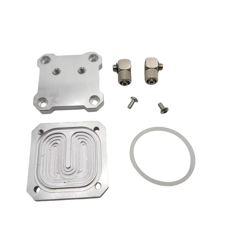 

Funssor Nema17/NEMA14 pancake stepper motor Water cooling Plate aluminum CNC machined water cooler for 3D Printer Motors