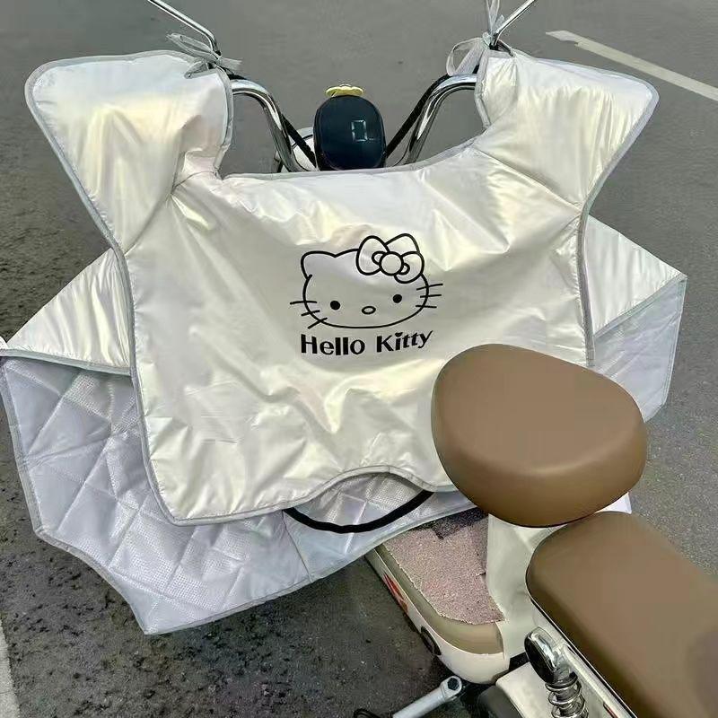Thick Fleece-Lined Windproof Knee Pad Skirt for Electric Biking
