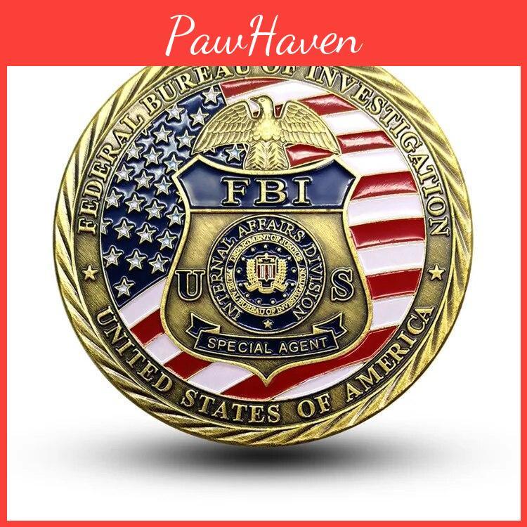 Bureau States United Of Federal Investigation Souvenir Gold Plated Coin Collection St Micheal Commemorative Coin Challenge Coin
