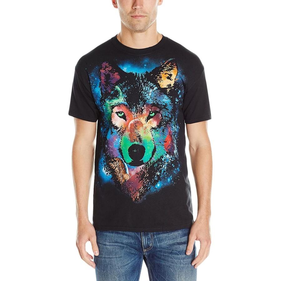 Liquid Blue Mens Cosmic Wolf T-shirtT-Shirt XXXXXL разноцветный