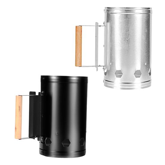 Charcoal Chimneys Starter Extra Large Capacity Small Chimneys with Wooden Handle for Charcoal Grill And BBQ