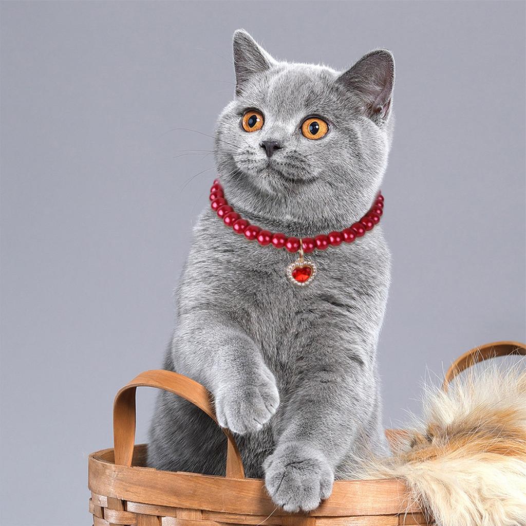Dog Pearl Collar And Pet Pearl Necklace Set Pearl Collar
