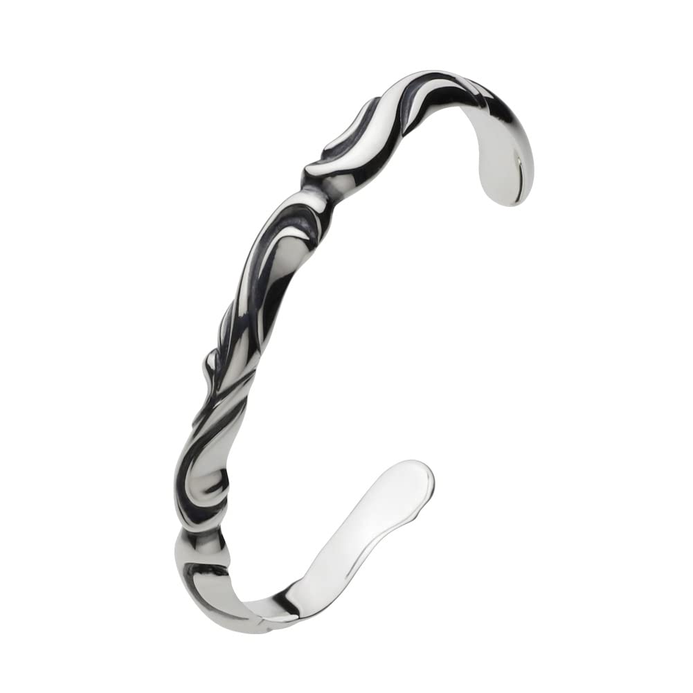 

Scroll Bangle 925 Silver fb0123 15cm [Figmart] [Silver Accessory] срібний