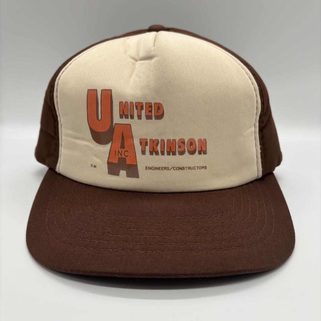 

[USED] 90s Vintage UNITED Corporate Print Logo Trucker Cap