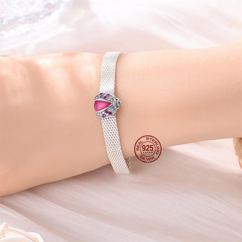 Copper Colored Zircon Shell Butterfly Amulet Body Shape Charm Flat Charm Suitable For Pan Original Bracelet