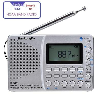 Multi-Function Desktop Weather Band Radio with Card-In Recorder