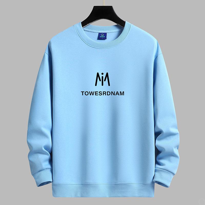 Bluza męska z okrągłym dekoltem z wzorem M Modna codzienna bluza z długim rękawem