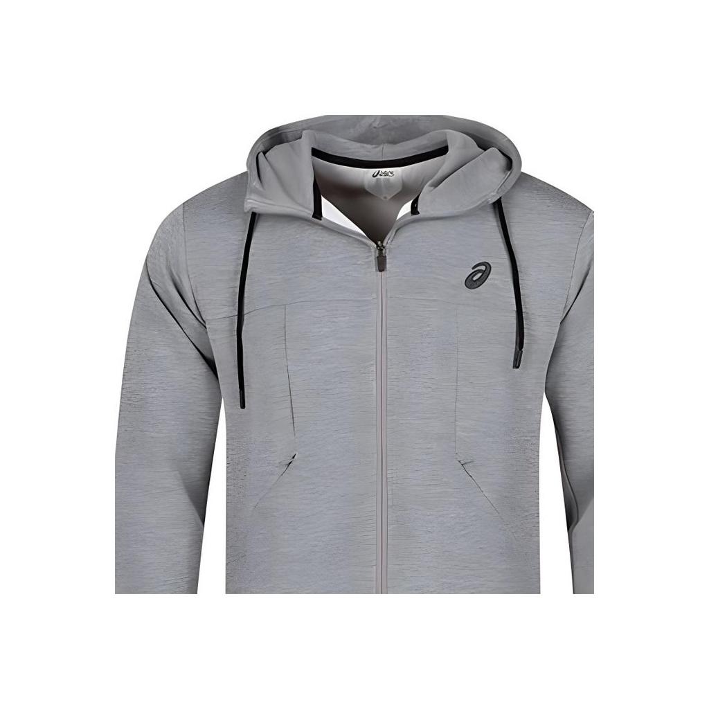 Asics Solid Color Casual Zip-Up Hooded Long Sleeve Running Breathable Quick-Dry Jacket Men jackets Light-Gray 2031E426-020
