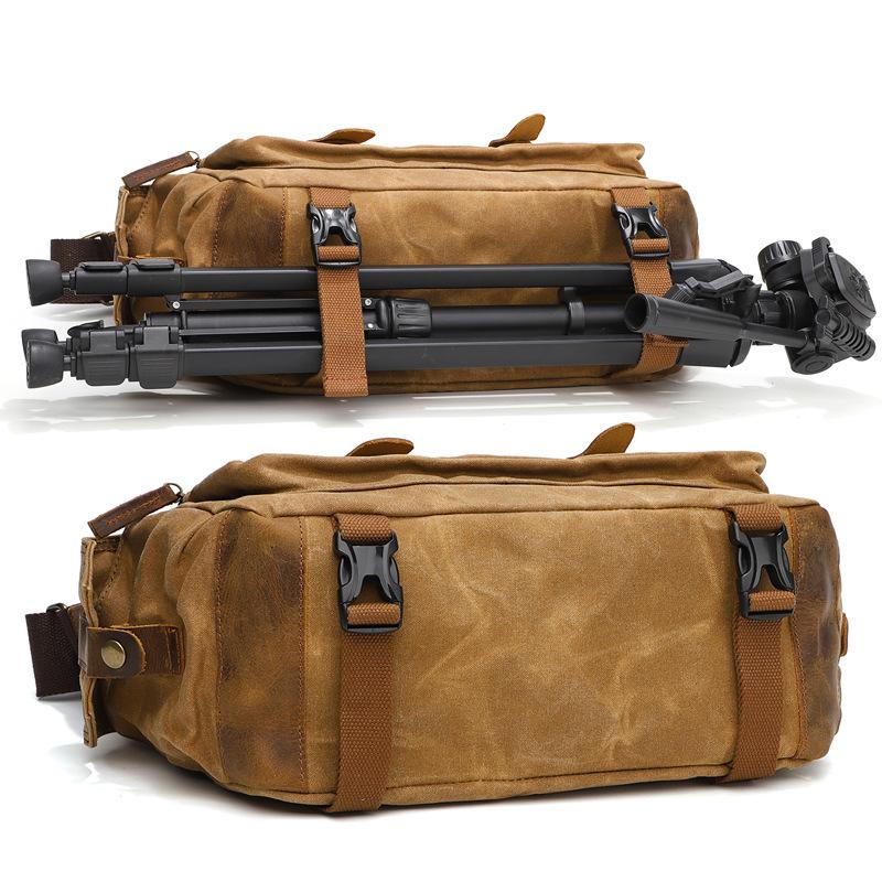 Dslr Digital Camera Bag, Shoulder Messenger Bag, Outdoor Portable Canvas Micro-Single Dslr Camera Bag.