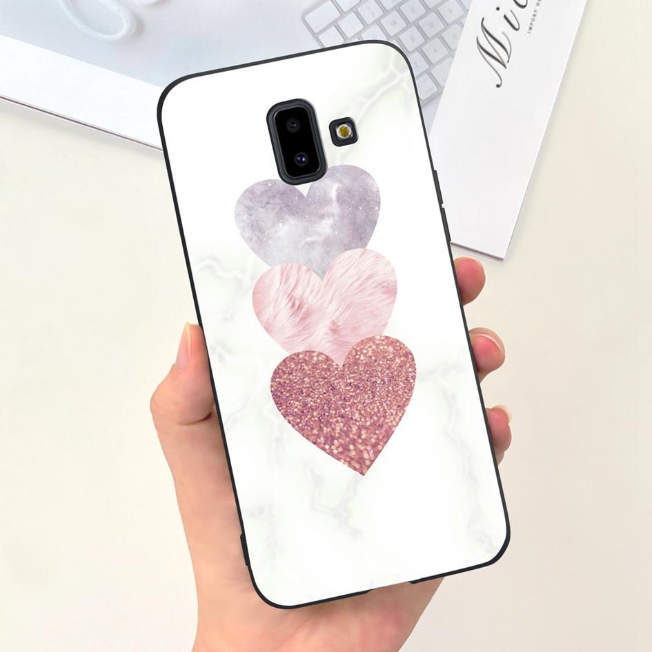 For Samsung Galaxy J4 J6 Plus 2018 Case Popular Flower Soft Silicone Phone Back Cover For Samsung J6Plus J4Plus J610F J415F Capa