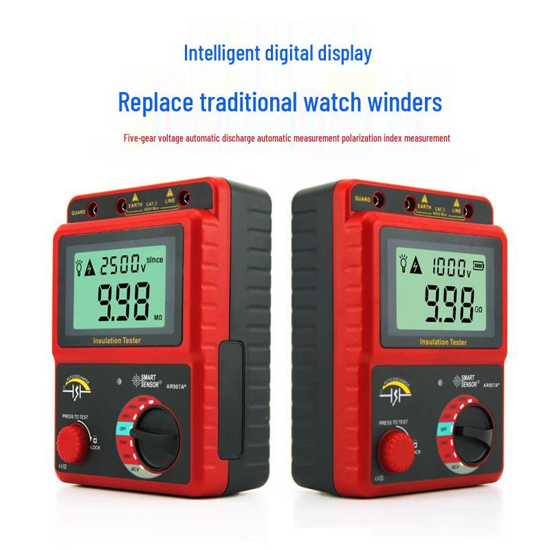 Yuante Digital Insulation Resistance Tester AR907A+ CN plug (adapter included)