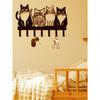 Adorable Cat Shaped Metal Wall Hook Durable Kitchen Home Decor Towel Coat Hanger