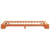 Brown Bed Frame 90 x 220 cm Solid Pine Wood